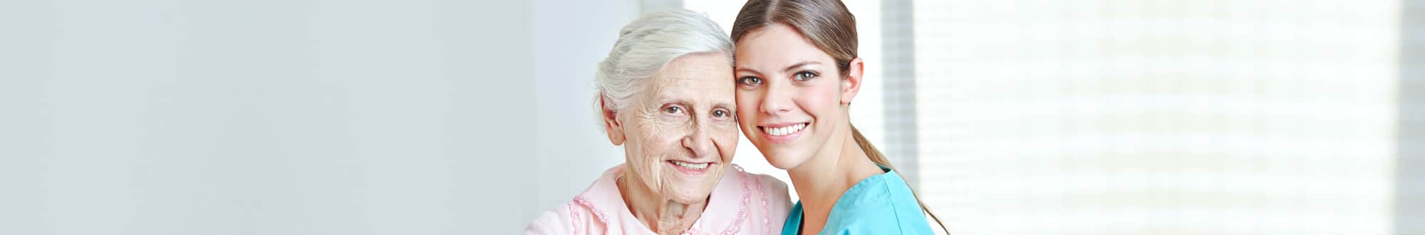 senior woman and her caregiver